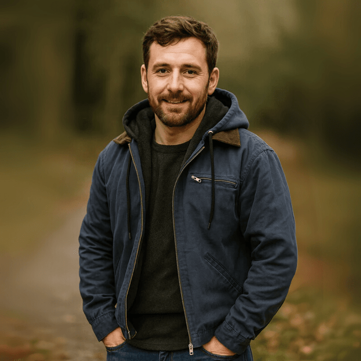 Men’s Casual Zip-Up Hooded Jacket