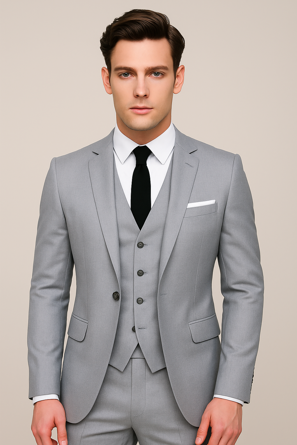 Men’s Classic Spring Three-Piece Suit