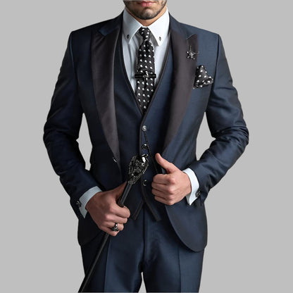 Men Luxury Three Piece Wedding Suit Set