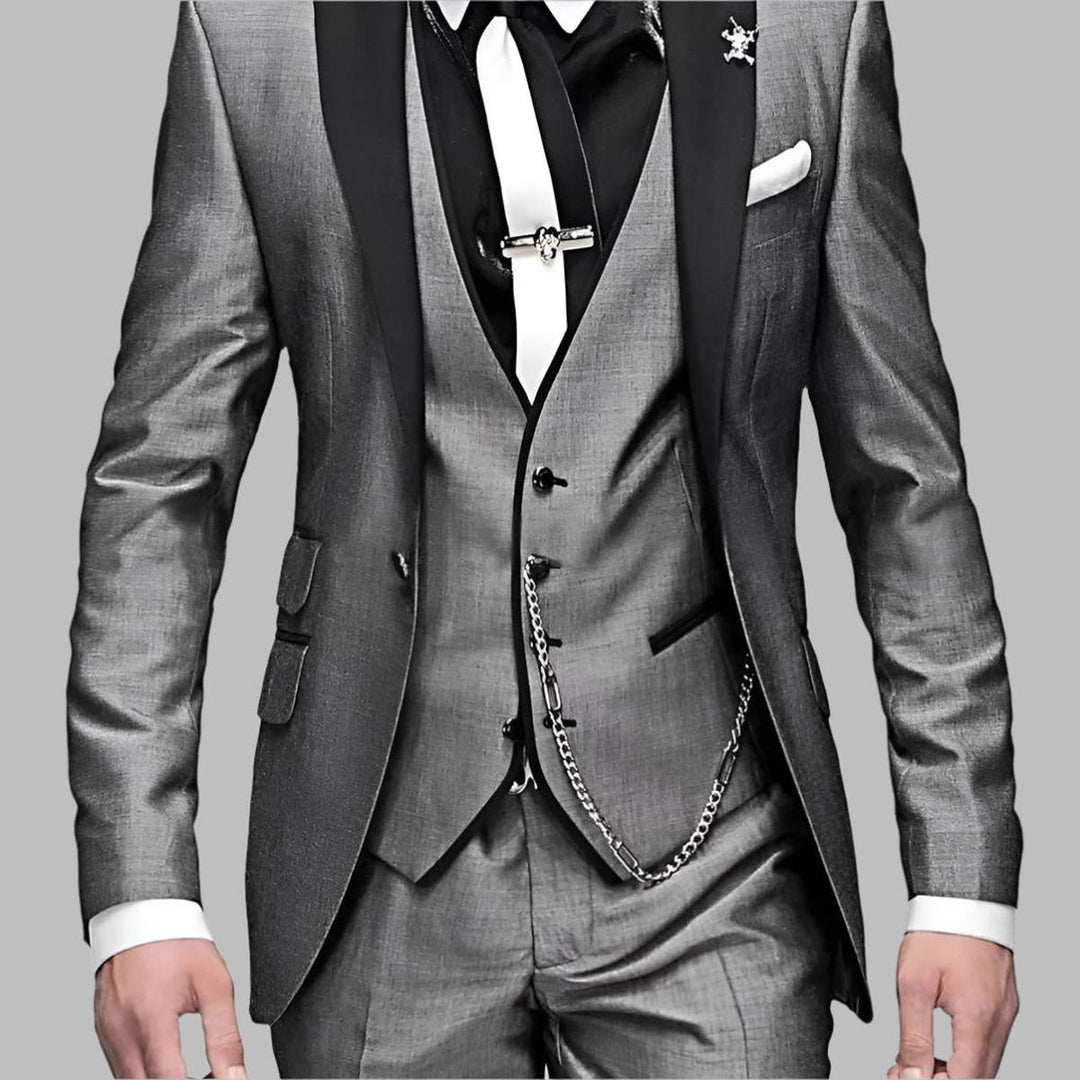 Men Luxury Three Piece Wedding Suit Set