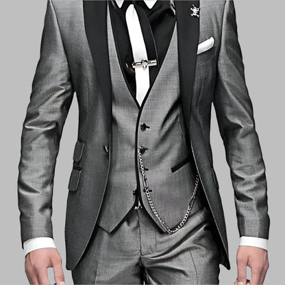 Men Luxury Three Piece Wedding Suit Set