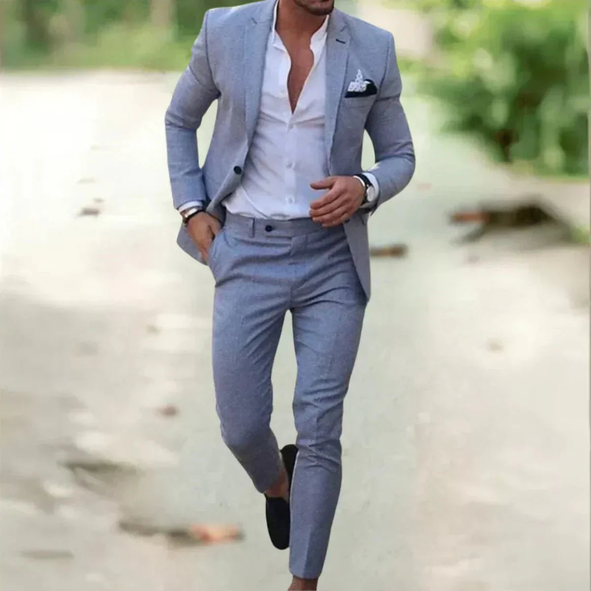 Men’s Slim Fit Formal Business Suit Set