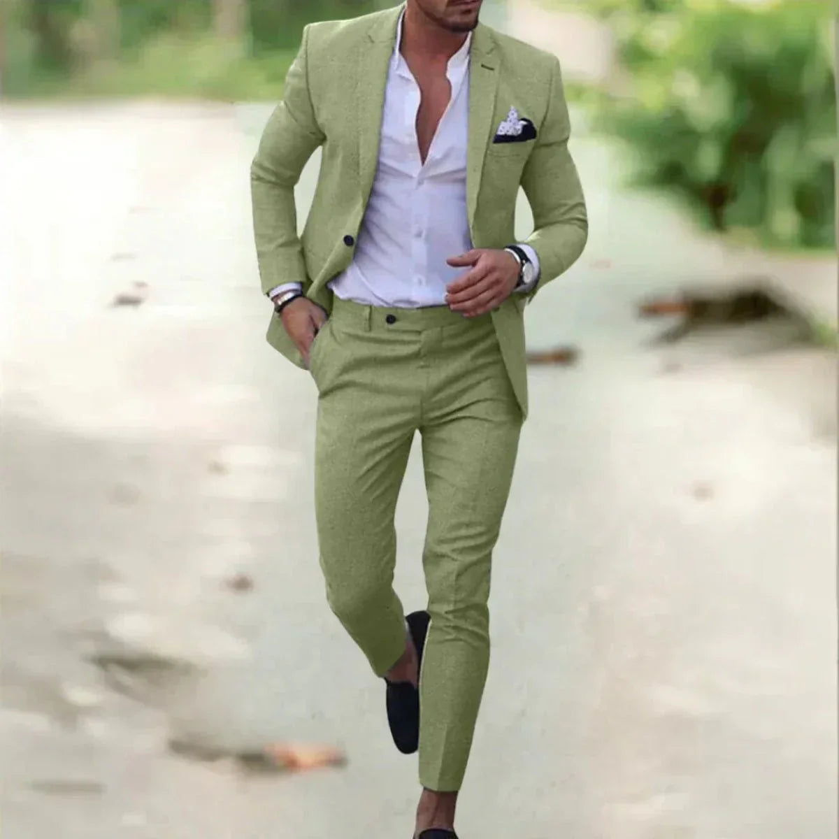 Men’s Slim Fit Formal Business Suit Set