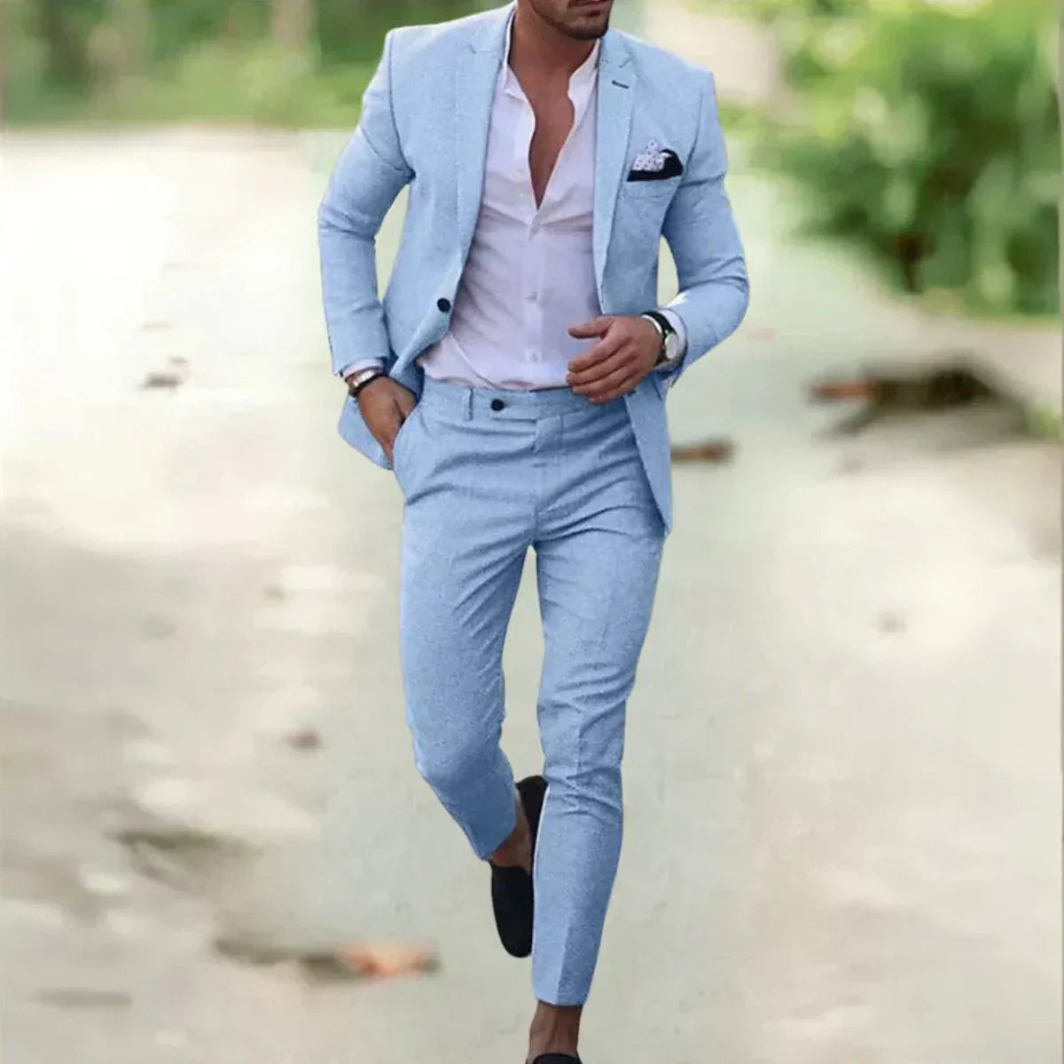 Men’s Slim Fit Formal Business Suit Set