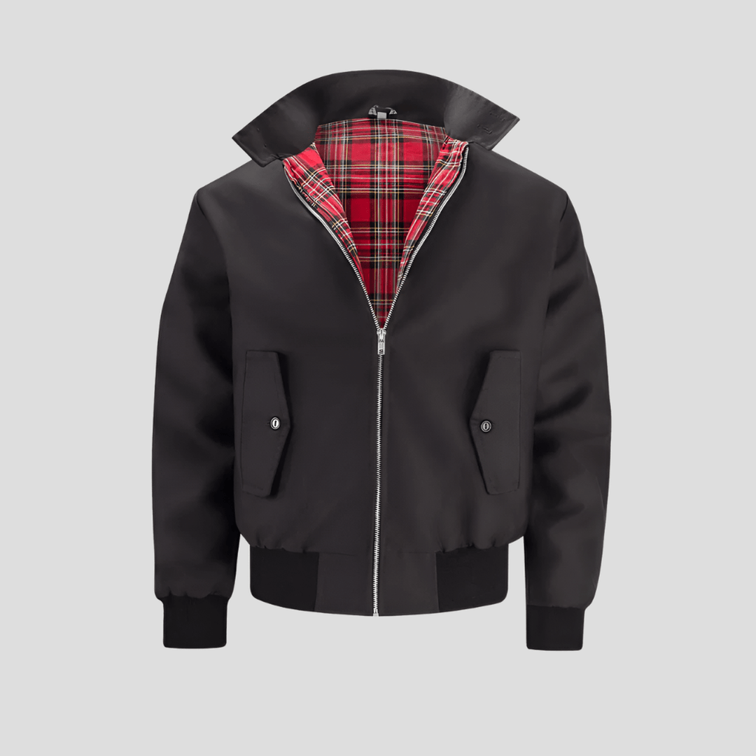 Men’s Classic Checked Lining Bomber Jacket