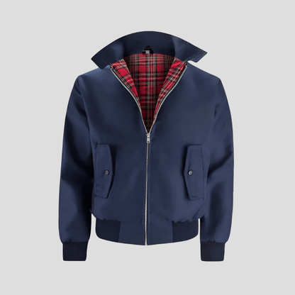 Men’s Classic Checked Lining Bomber Jacket