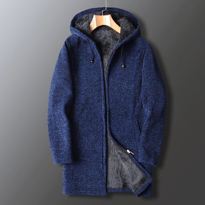 Men's Trendy Full-Length Hooded Coat