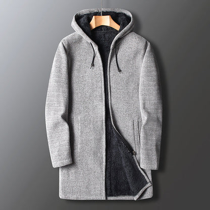 Men's Trendy Full-Length Hooded Coat