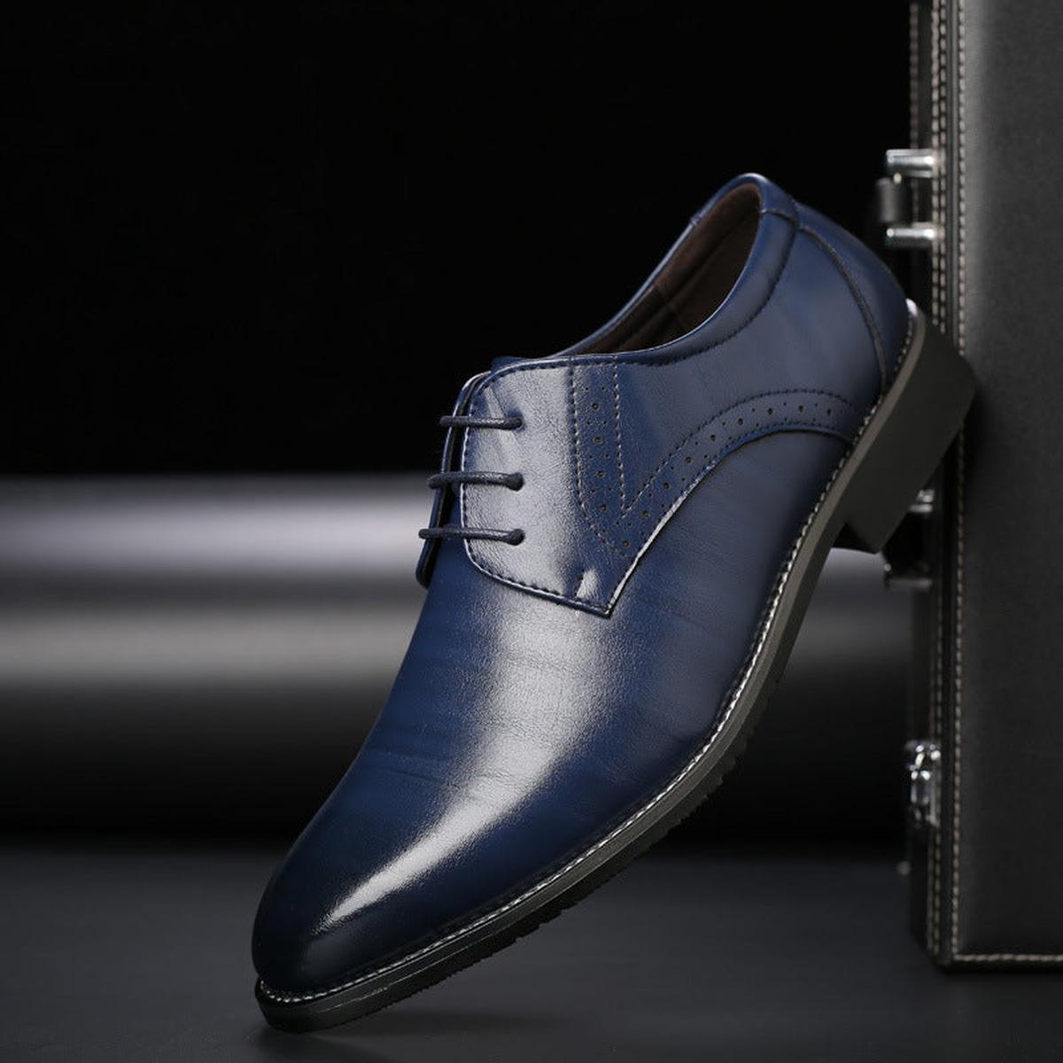 Men Classic Lace Up Formal Dress Shoes