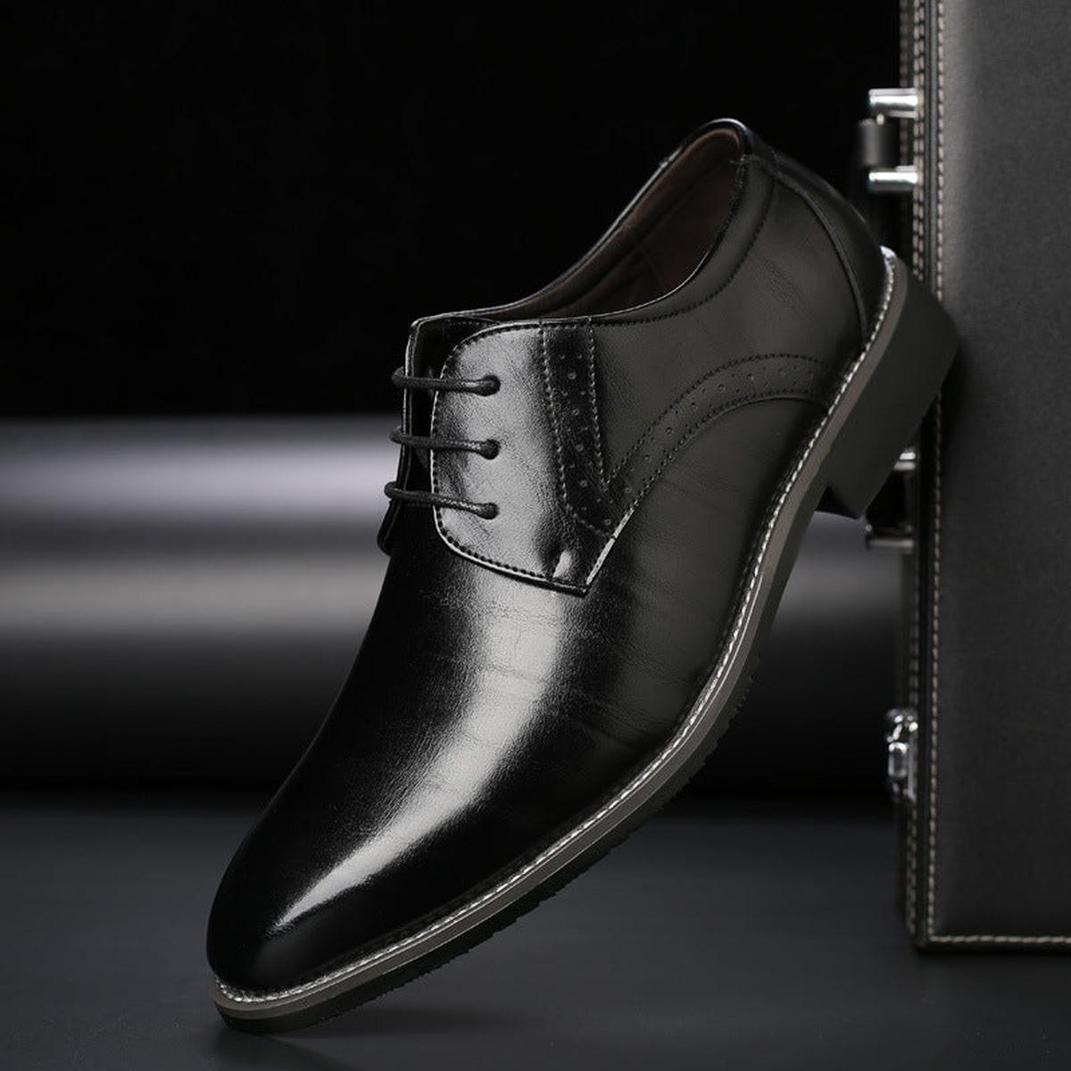 Men Classic Lace Up Formal Dress Shoes
