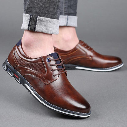 Men Lace Up Anti Slip Walking Shoes
