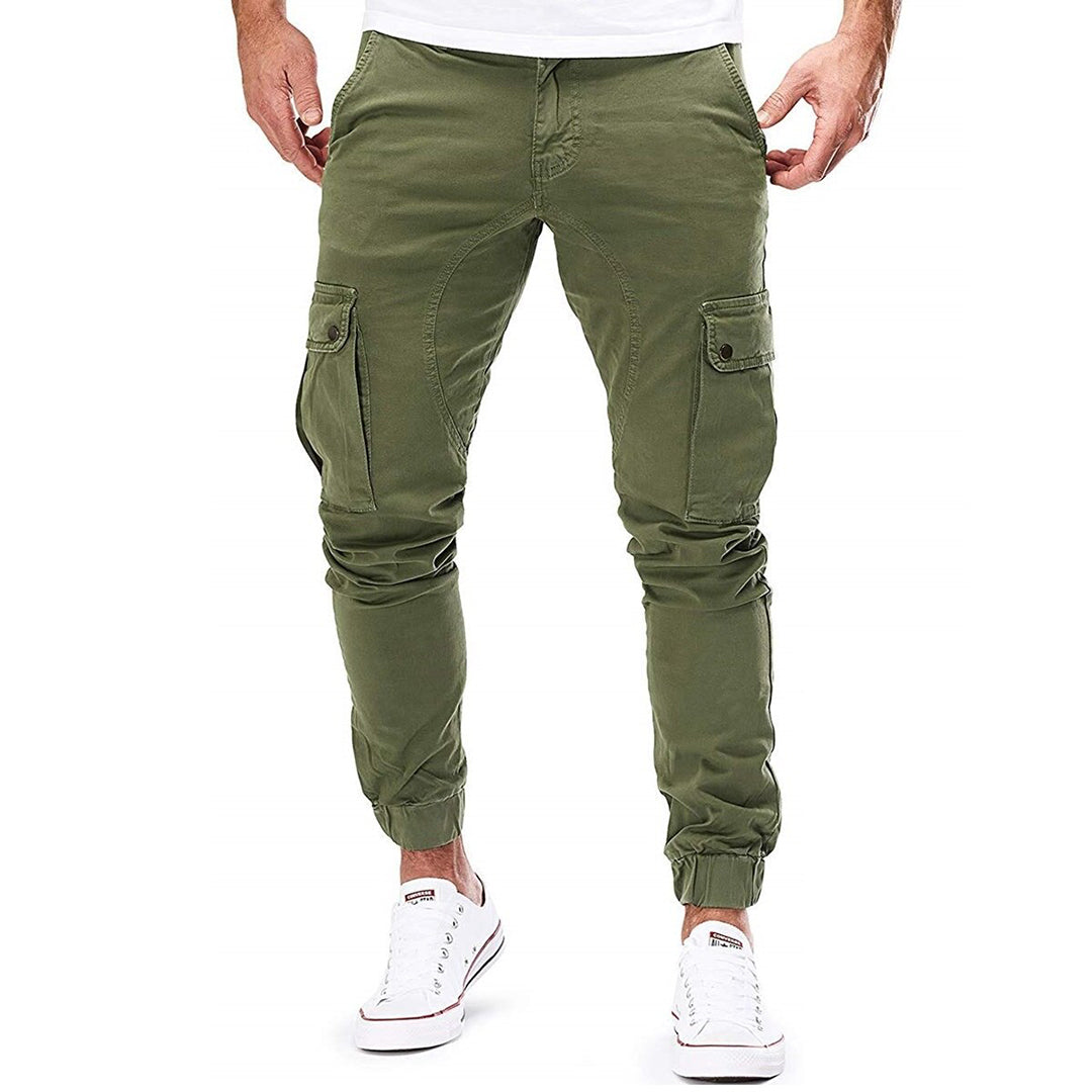 Men’s Casual Cargo Trousers with Pockets