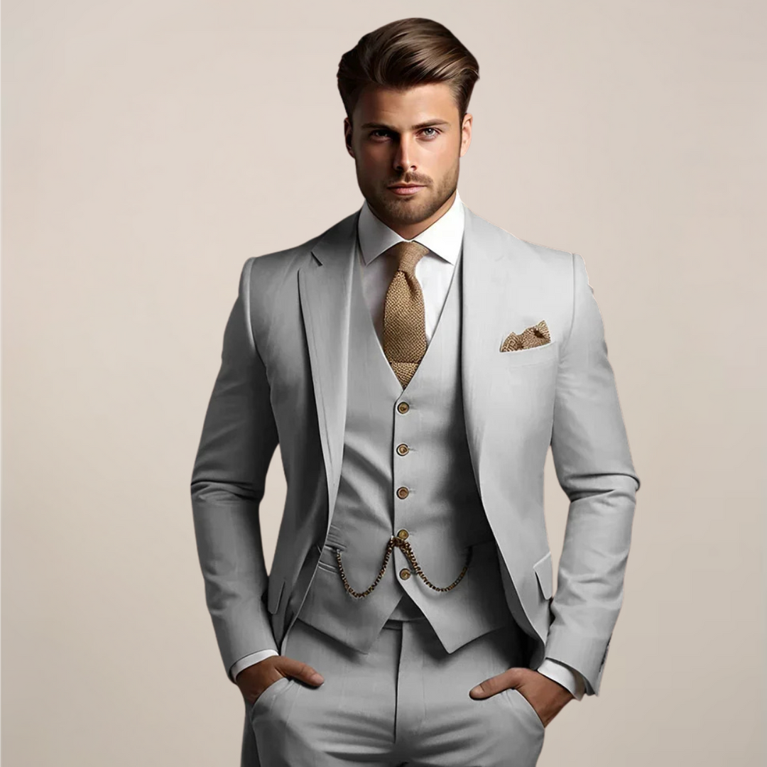 Men’s Spring Formal Three-Piece Suit