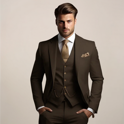 Traje formal de tres piezas para hombre - Primavera