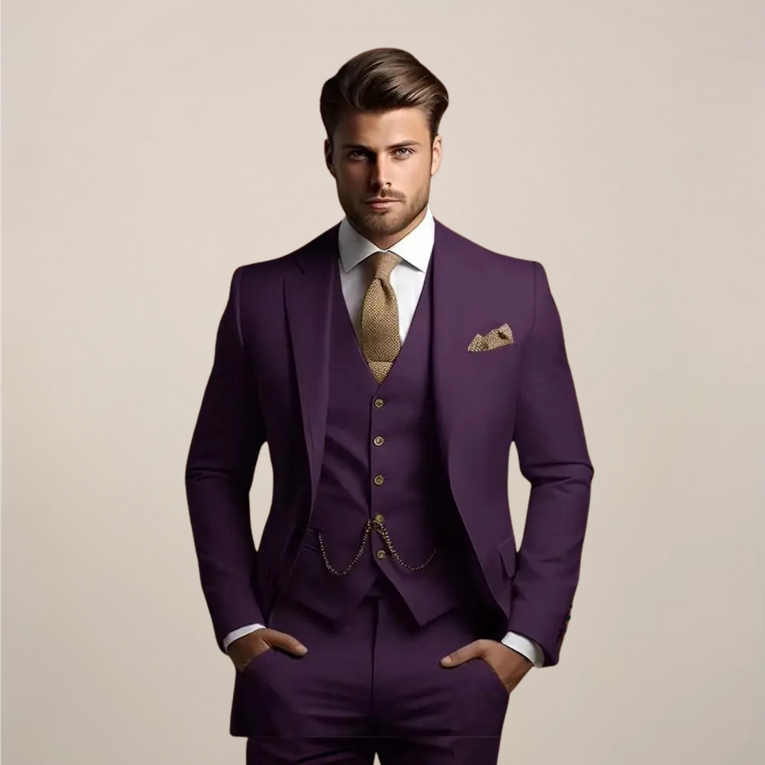 Men’s Spring Formal Three-Piece Suit