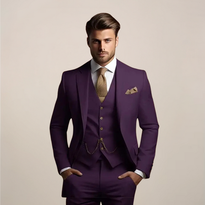 Traje formal de tres piezas para hombre - Primavera
