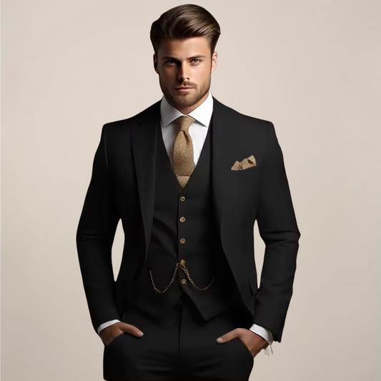 Men’s Spring Formal Three-Piece Suit