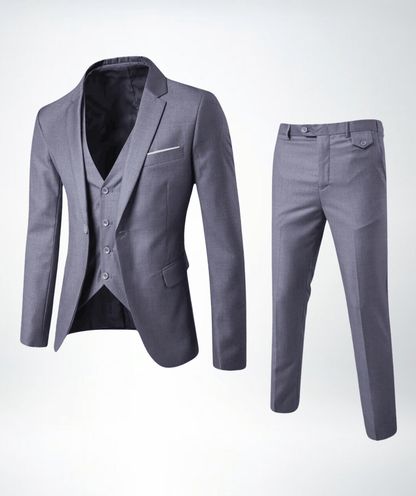 Men Three Piece Classic Formal Suit Set