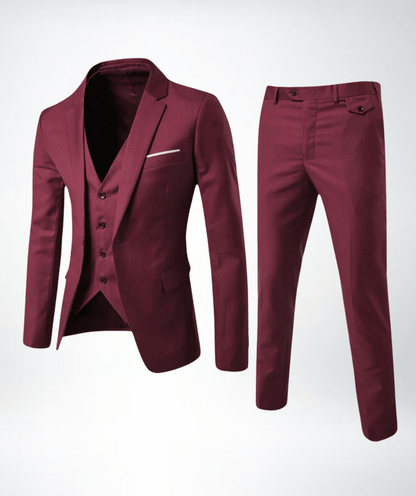 Men Three Piece Classic Formal Suit Set