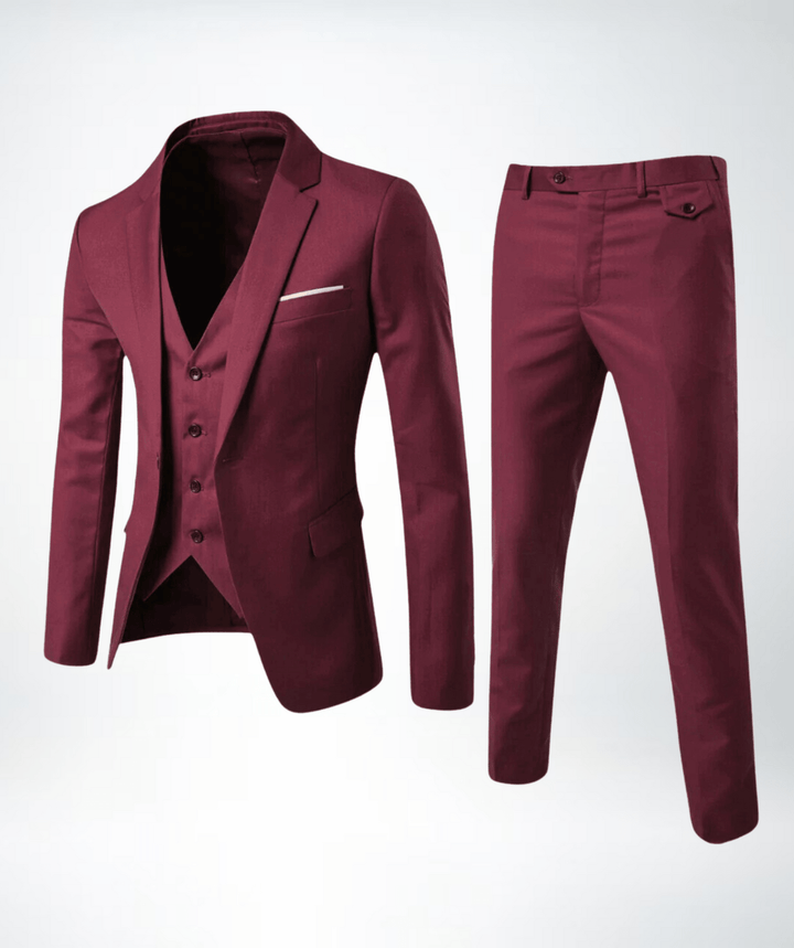 Men Three Piece Classic Formal Suit Set