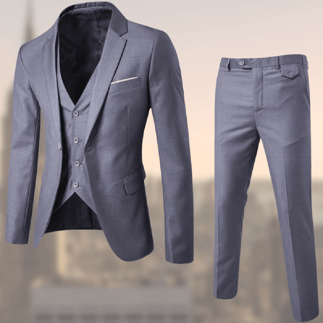 Men Three Piece Classic Formal Suit Set