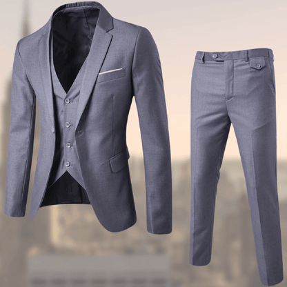Men Three Piece Classic Formal Suit Set