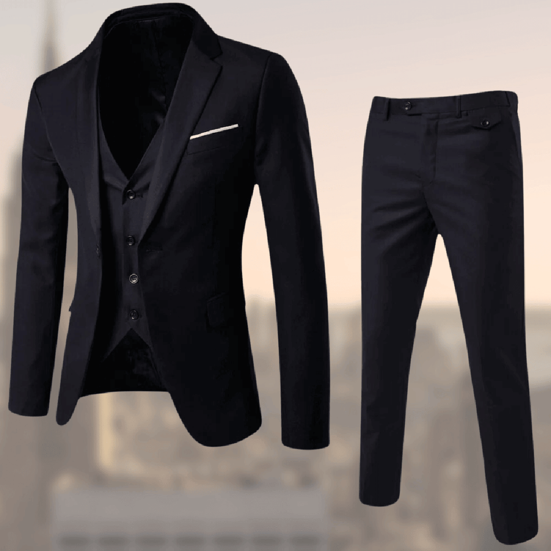 Men Three Piece Classic Formal Suit Set