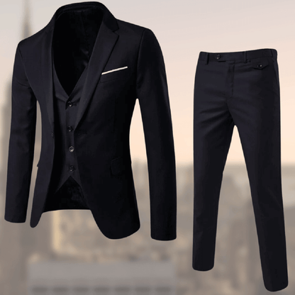 Men Three Piece Classic Formal Suit Set