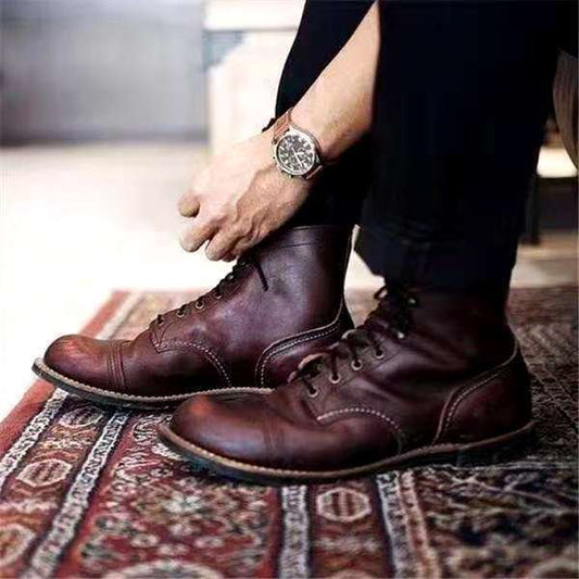 Botas de invierno para hombre con cordones