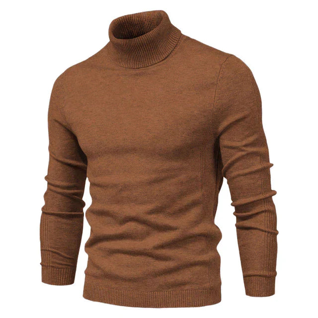 Warm Knitted High Neck Sweater For Men
