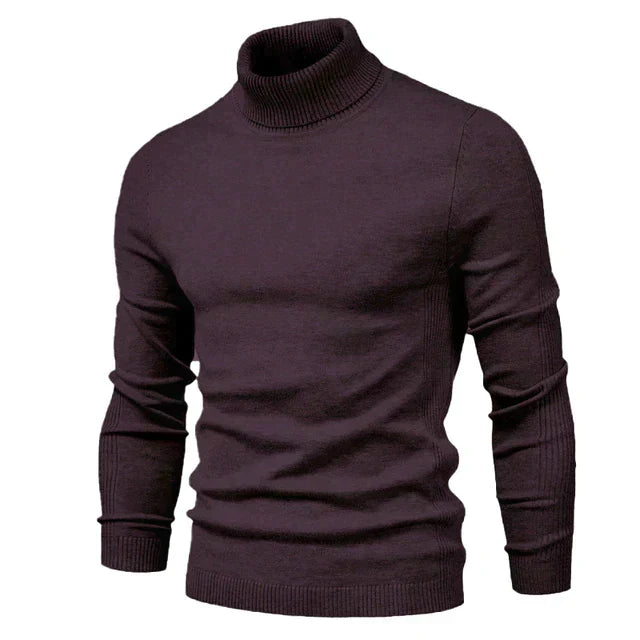 Warm Knitted High Neck Sweater For Men