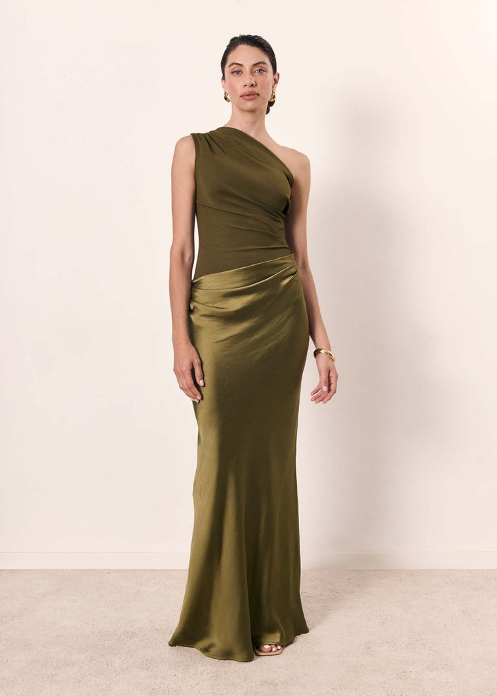 Chic Women’s One-Shoulder Evening Dress