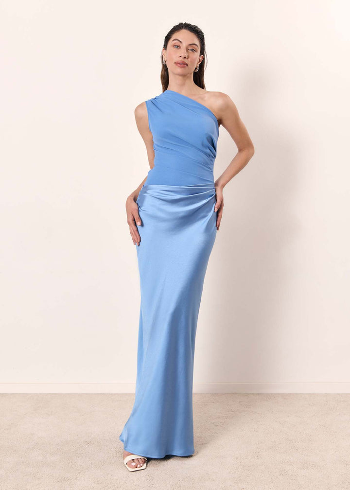 Chic Women’s One-Shoulder Evening Dress