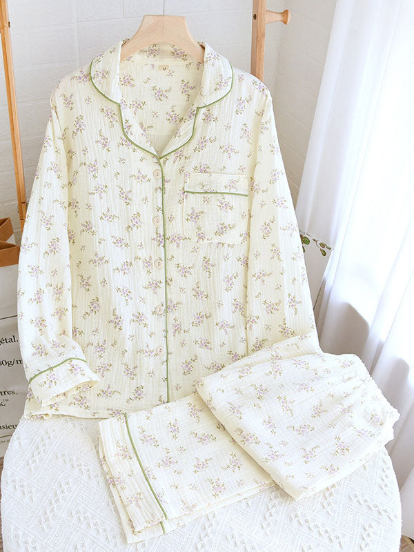 Women’s Long Sleeve Floral Pajama Set