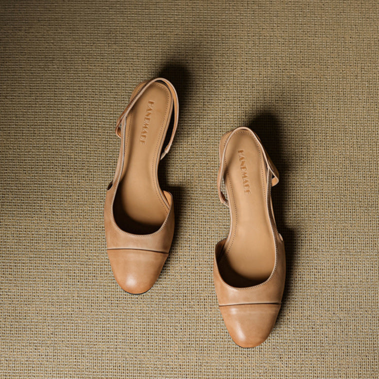 Zapatos de salón de cuero genuino