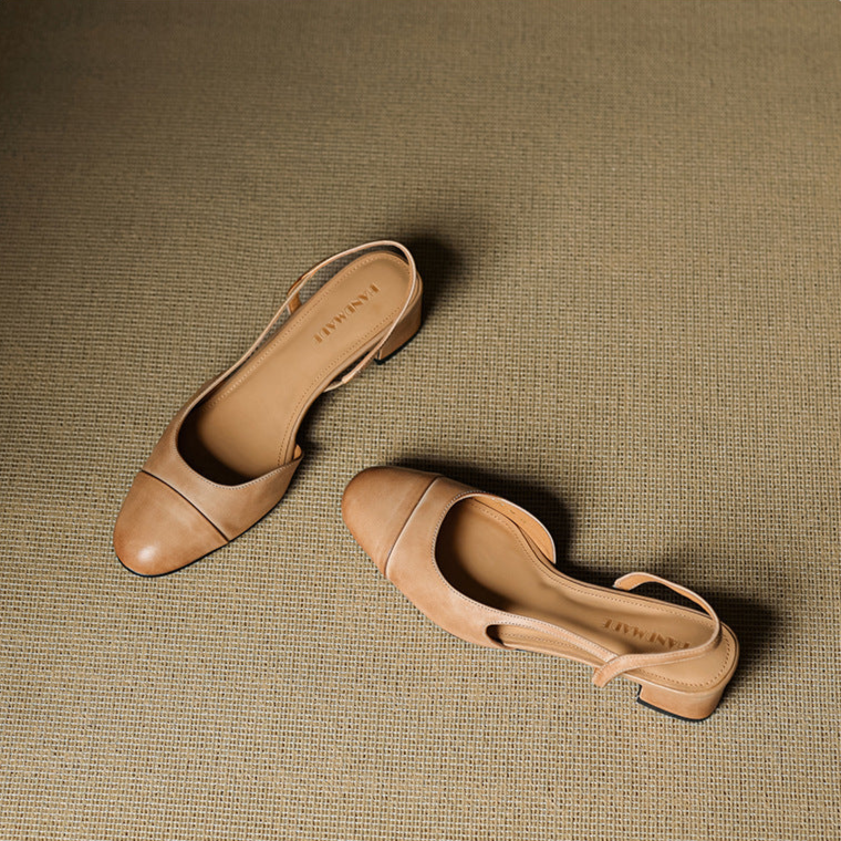 Zapatos de salón de cuero genuino