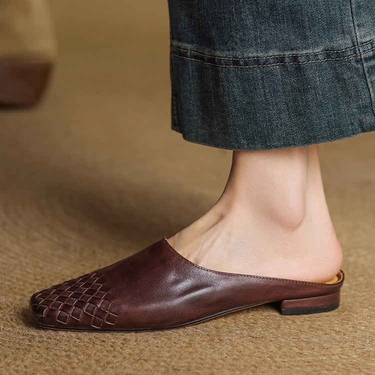 Breathable Leather Mules