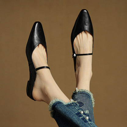 Vintage Leather Mules
