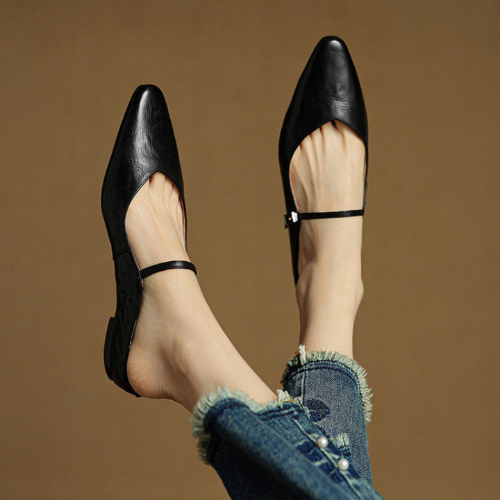 Vintage Leather Mules