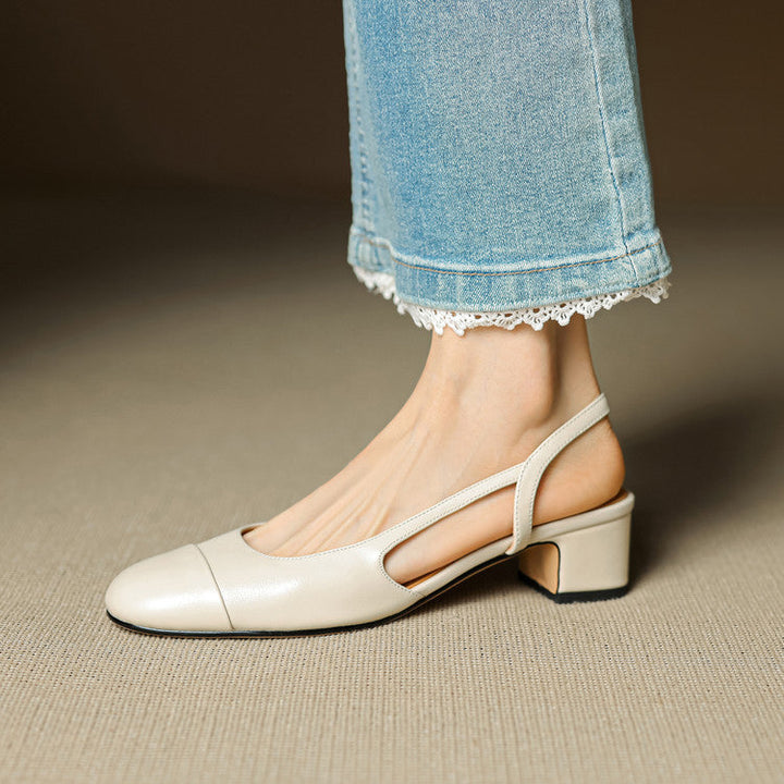 Zapatos de salón de cuero genuino
