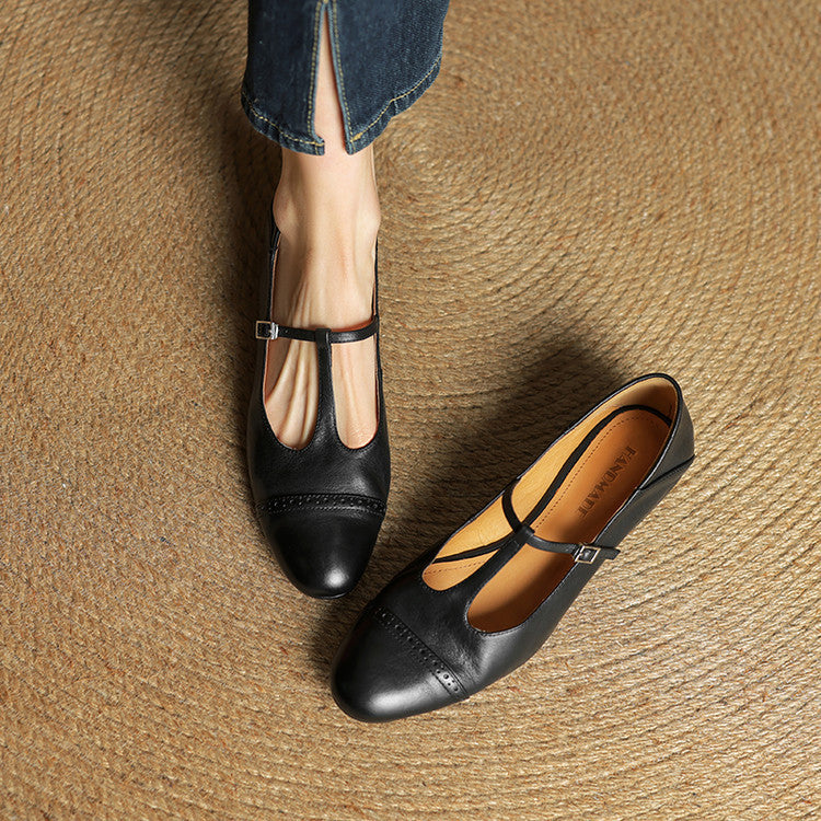 Genuine Leather Flats