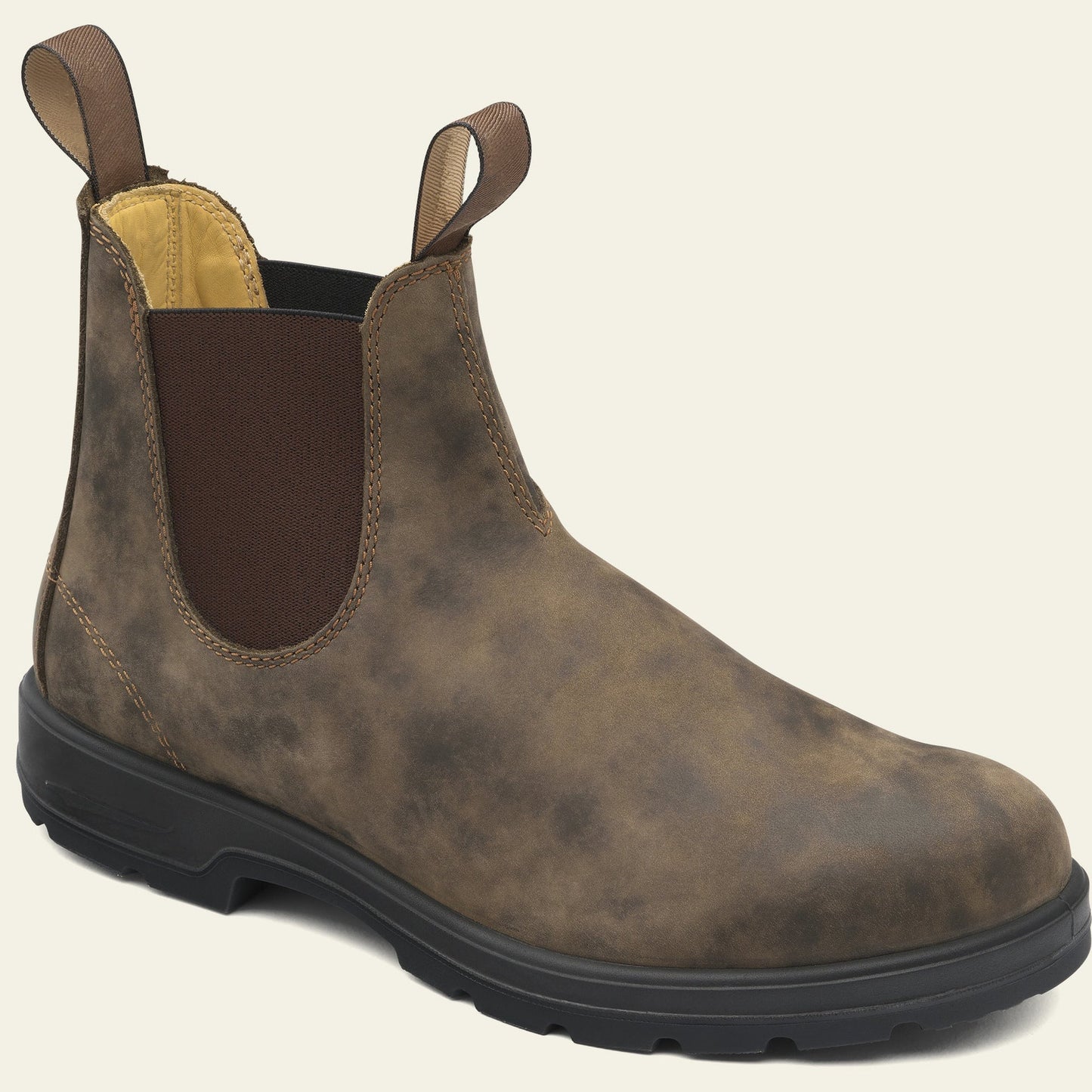 Men’s Leather Chelsea Boots with Pull Tab