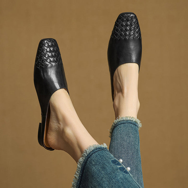 Breathable Leather Mules