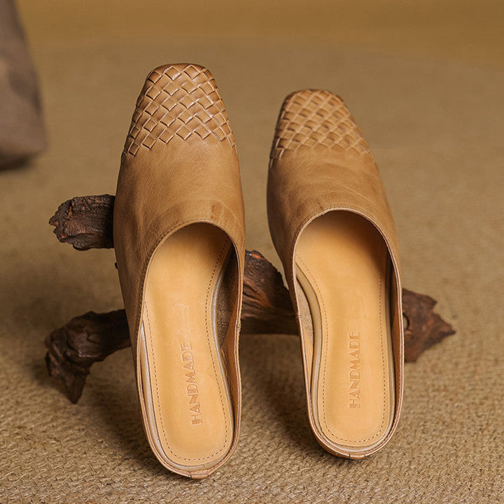 Breathable Leather Mules