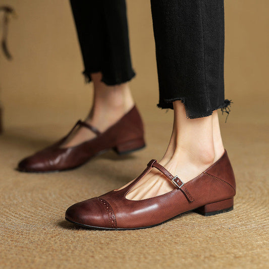 Genuine Leather Flats