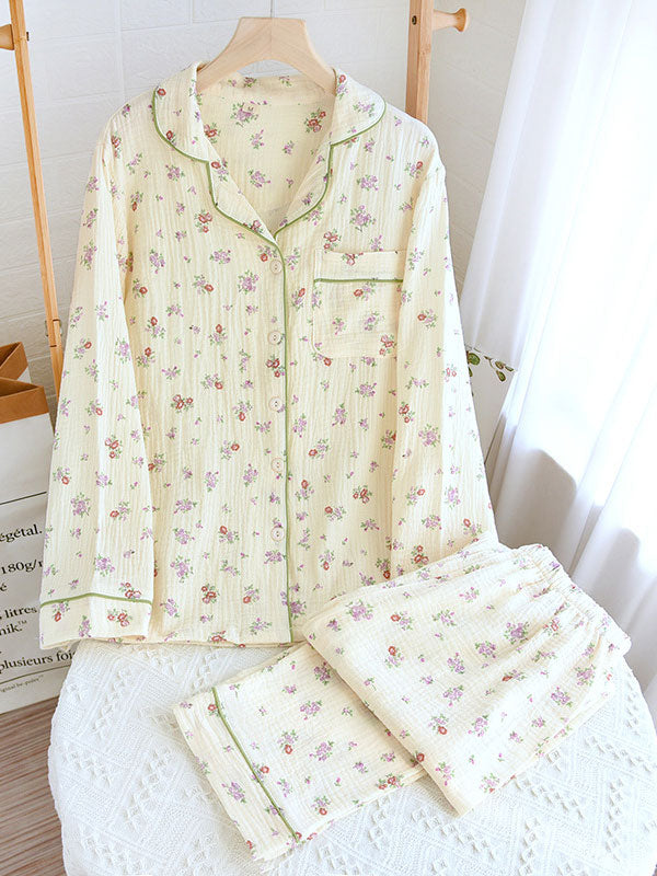 Women’s Long Sleeve Floral Pajama Set