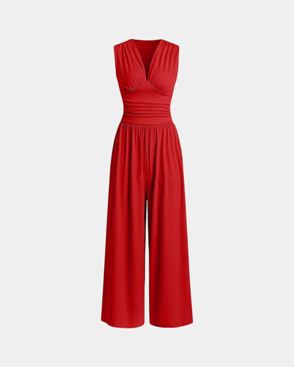Sultana | Chic sleeveless wide-leg jumpsuit