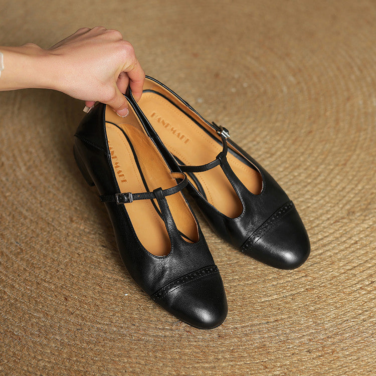 Genuine Leather Flats