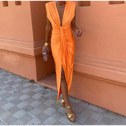 Elegant V-Neck Dress