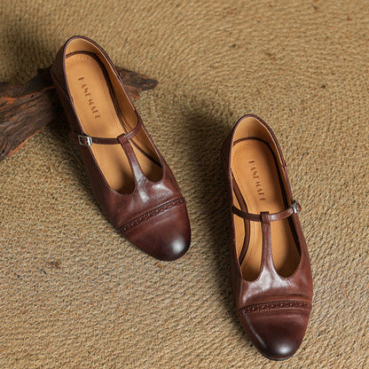 Genuine Leather Flats